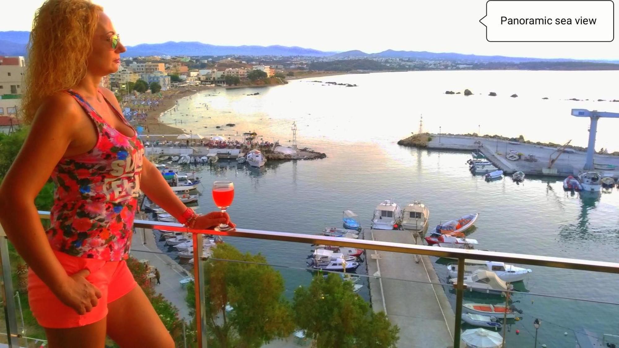 Panoramic Sea View Apartment Chania  Exterior photo