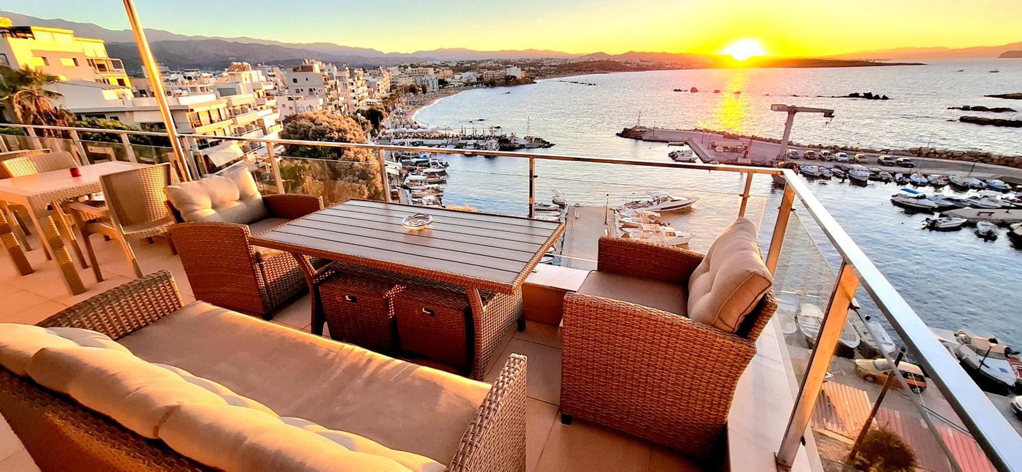 Panoramic Sea View Apartment Chania  Exterior photo