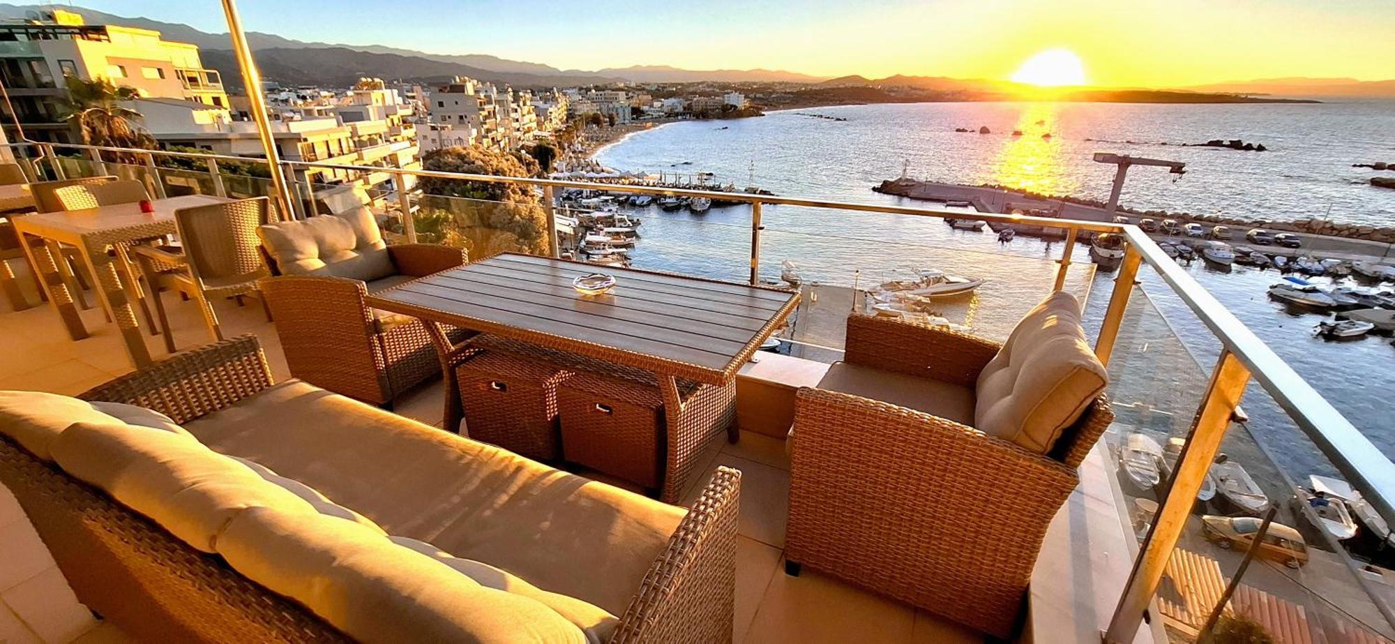 Panoramic Sea View Apartment Chania  Exterior photo