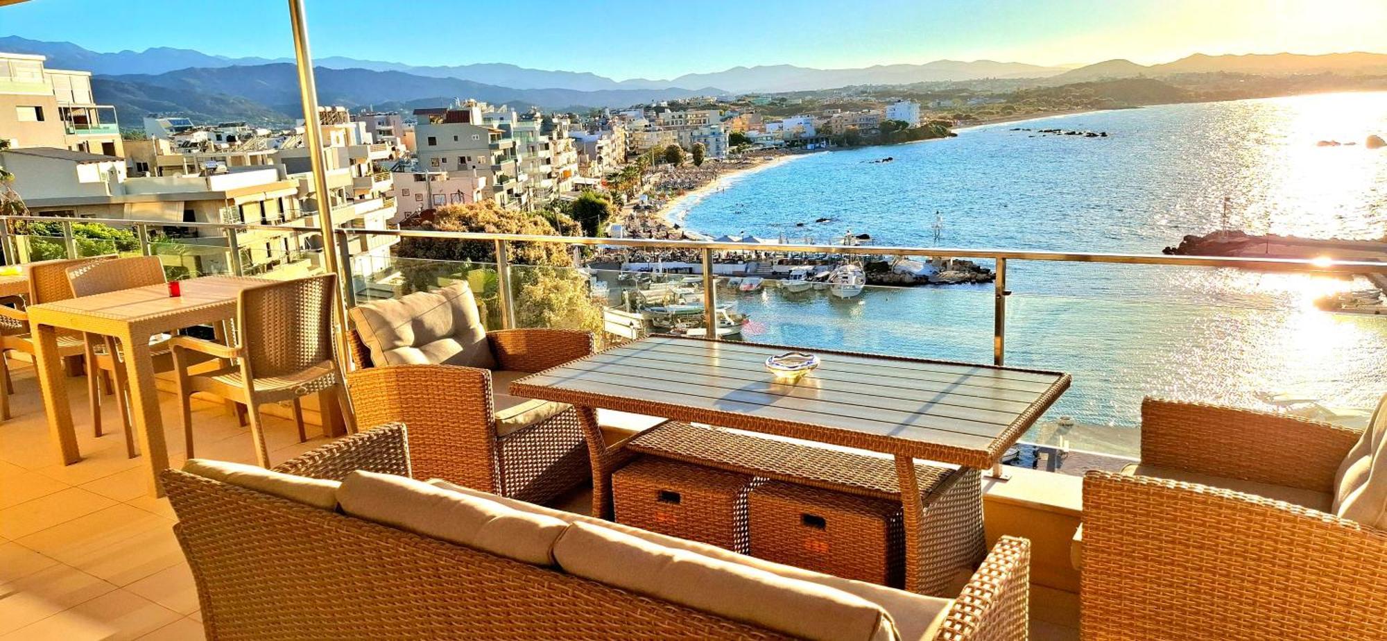 Panoramic Sea View Apartment Chania  Exterior photo