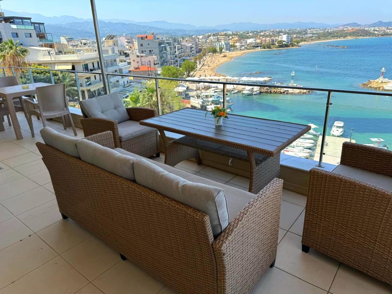 Panoramic Sea View Apartment Chania  Exterior photo